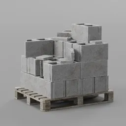 Concrete Blocks Stack