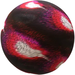 Red Black Striped Fur