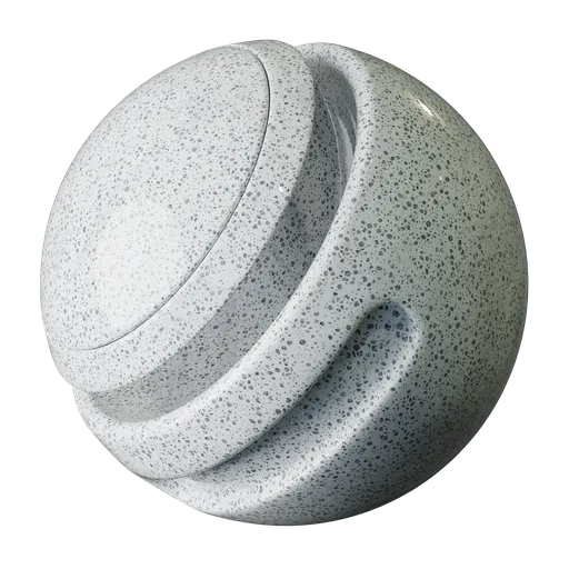 High-quality PBR dotted marble texture for 3D rendering, suitable for Blender and other 3D applications