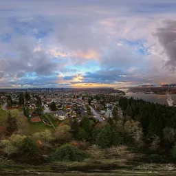 Dramatic Sunset Cityscape