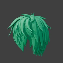 Male Anime Hair Layered Leafy Cut