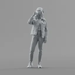Lowpoly Female Standing