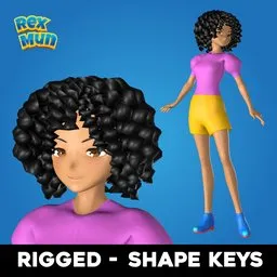 Hanna Character Rigged