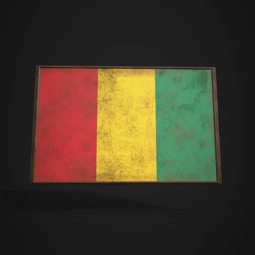 Guinea Flag Picture Frame