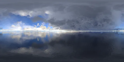 Polar cloudy sky
