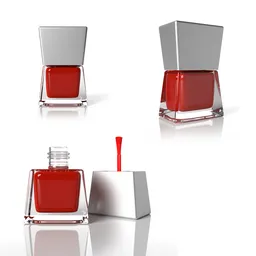 Daimond shaped nail enamel