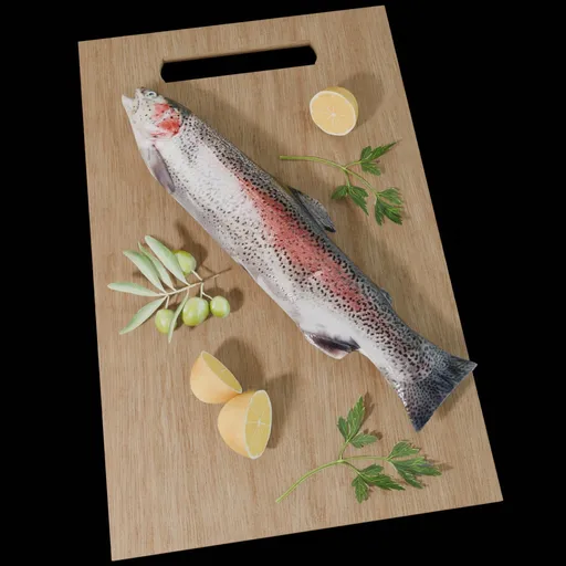 Kitchen Prep Board with Vegetations