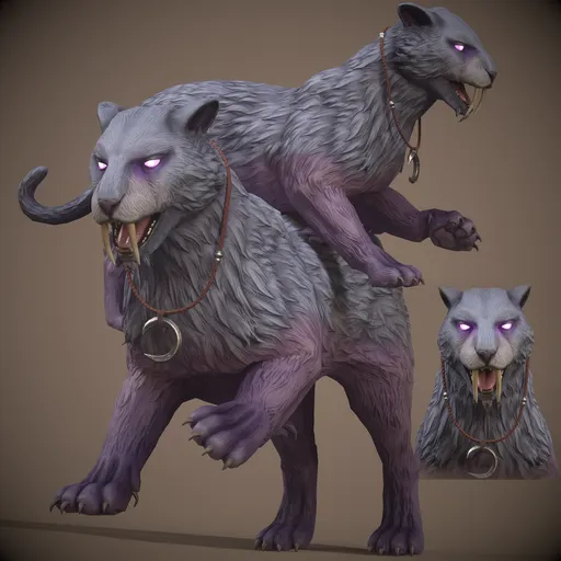 Fantasy Sabertooth Tiger-Leopard