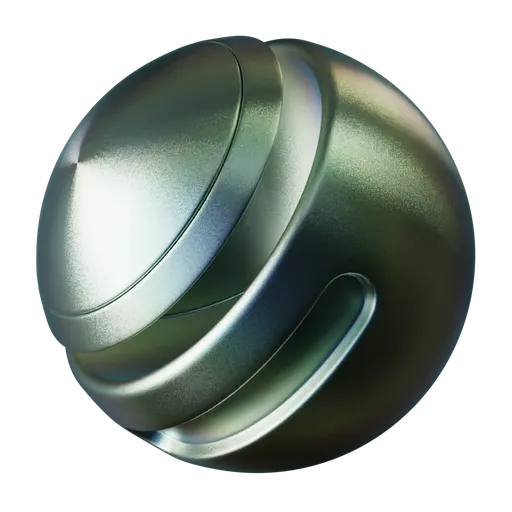 High-quality PBR Special Treatment Metal shader, procedural texture for 3D modeling in Blender, customizable single-node configuration.