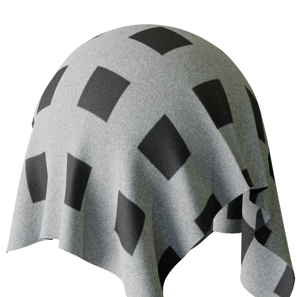 Gray check fabric | FREE fabric materials | BlenderKit