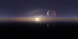 Sci-fi Planet Clouds Sunset Pure Sky