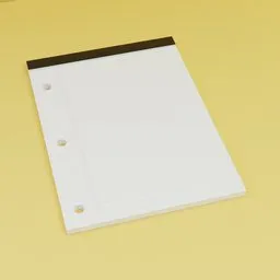 Legal Note Pad White