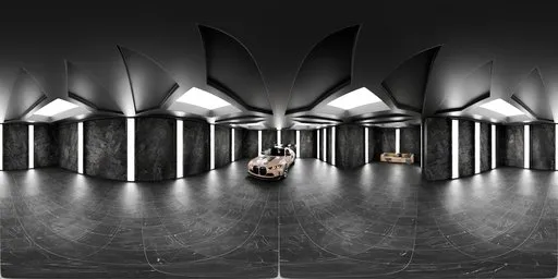 Dark Futuristic Showroom Studio