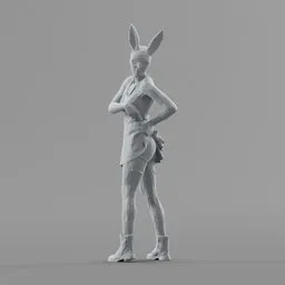 Lowpoly Female Standing