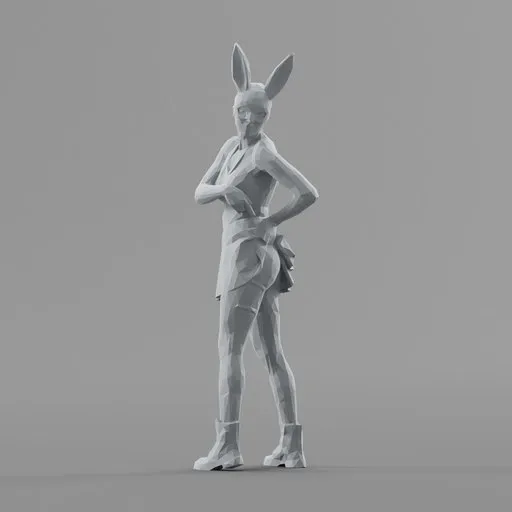 Lowpoly Female Standing