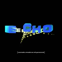 Echo Typography Animation
