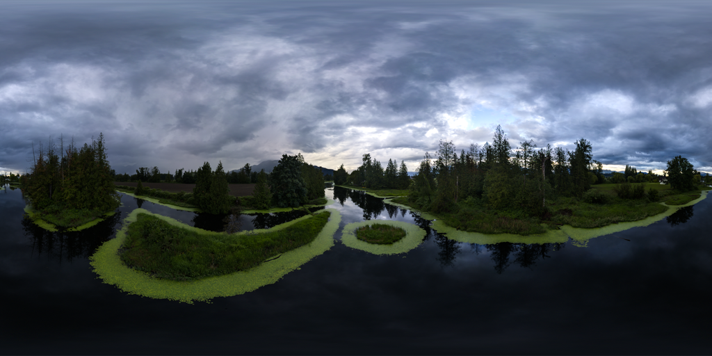 Stormy Sunset Sky over River | Landscapes HDRis | BlenderKit