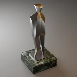 Abstract Geometric Human Sculpture