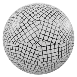 High-resolution PBR Black and White Checker Material for 3D Blender Rendering.