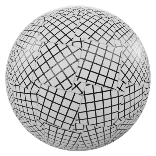 High-resolution PBR Black and White Checker Material for 3D Blender Rendering.