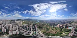 Highsky bluesky old building clouds