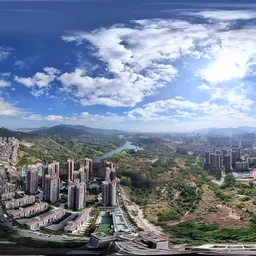 Highsky bluesky old building clouds