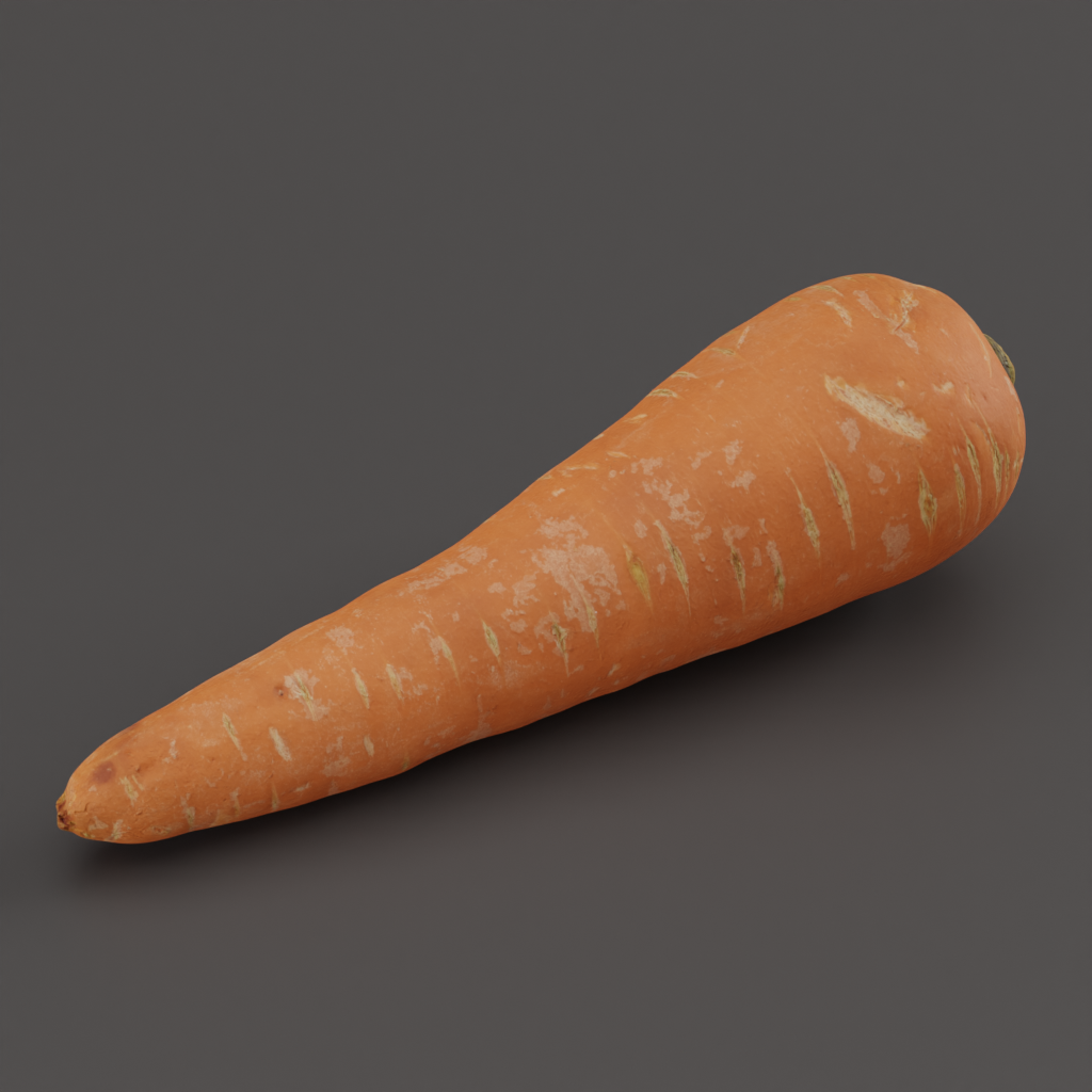 BlenderKit Download the Carrot model