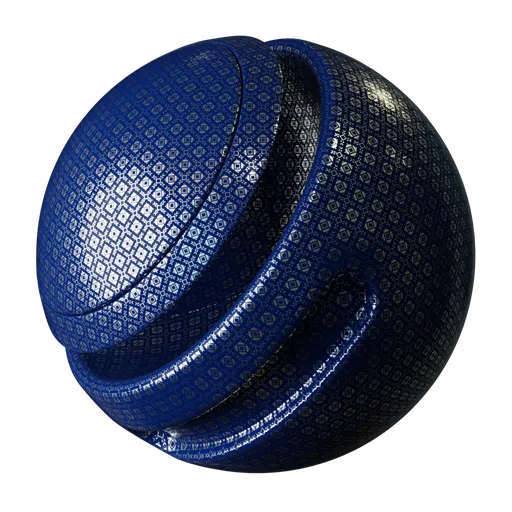 Blue grid metal