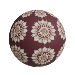 Floral mandala wallpaper