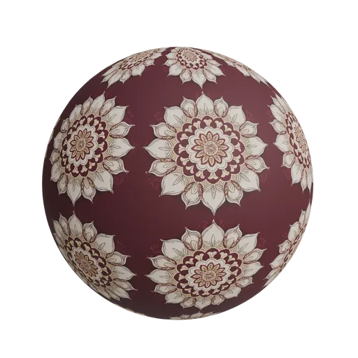 Floral mandala wallpaper