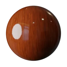 Varnished wood