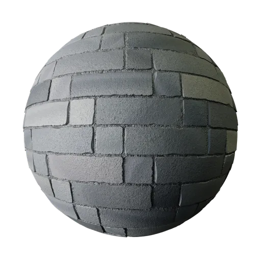 High-resolution grey paving street material for Blender 3D with realistic 2K textures for PBR rendering.