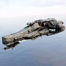 Scifi Space Battle ship