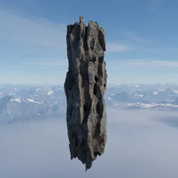 Rugged Rock Cliff Modulal Asset