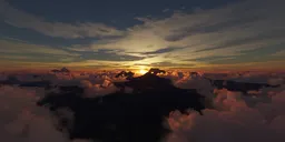 Aerial Golden Sunset