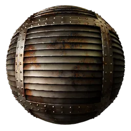 Metal Rivets Eroded Vent