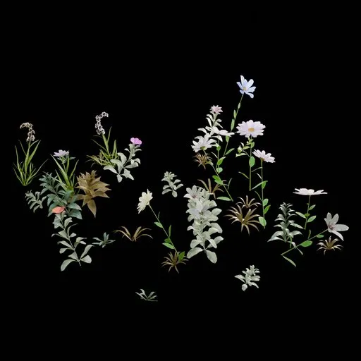 Realistic Outdoor Flowers