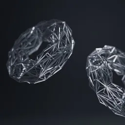 Abstract Geometry Wireframe Spinning