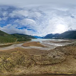 Cloudy Sunny Landscape Day