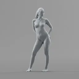 Lowpoly Female Topless