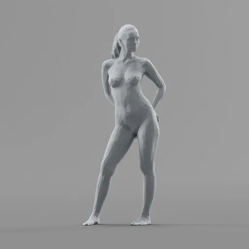 Lowpoly Female Topless