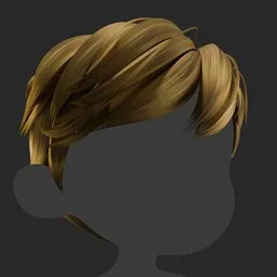 Stylized Kids Side Swept Hair
