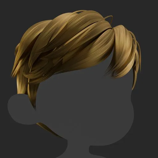 Stylized Kids Side Swept Hair