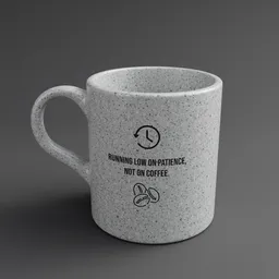 Personalized white ceramic mug