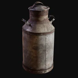 Old Transport Milk Can Rusty