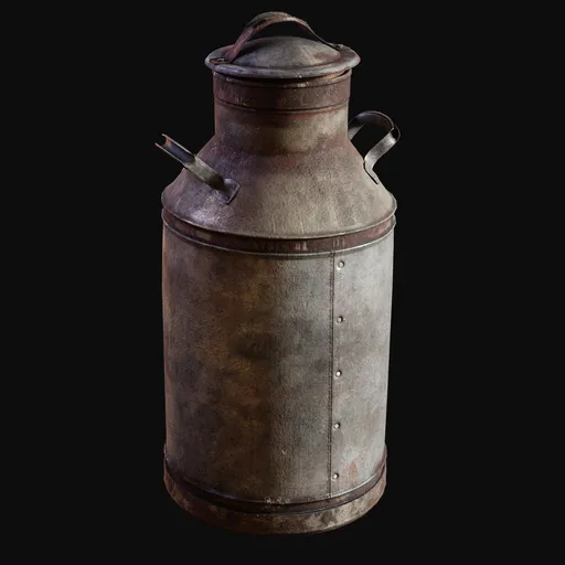 Old Transport Milk Can Rusty