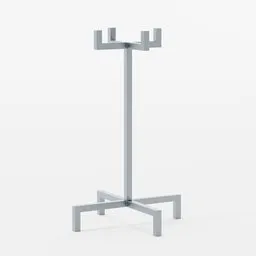 Modern 3D-rendered coat stand model with a minimalist design, perfect for Blender 3D projects on interior decor.
