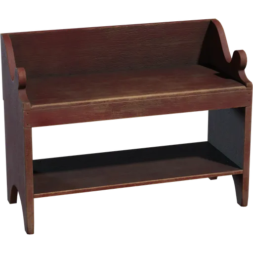 Painted Wooden Bench