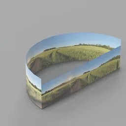 Panorama Landscape Sunny Fields