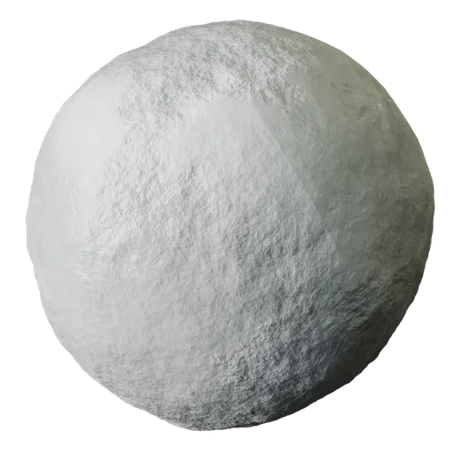 High-quality PBR snow texture with realistic shading for 3D Blender ground scenes.